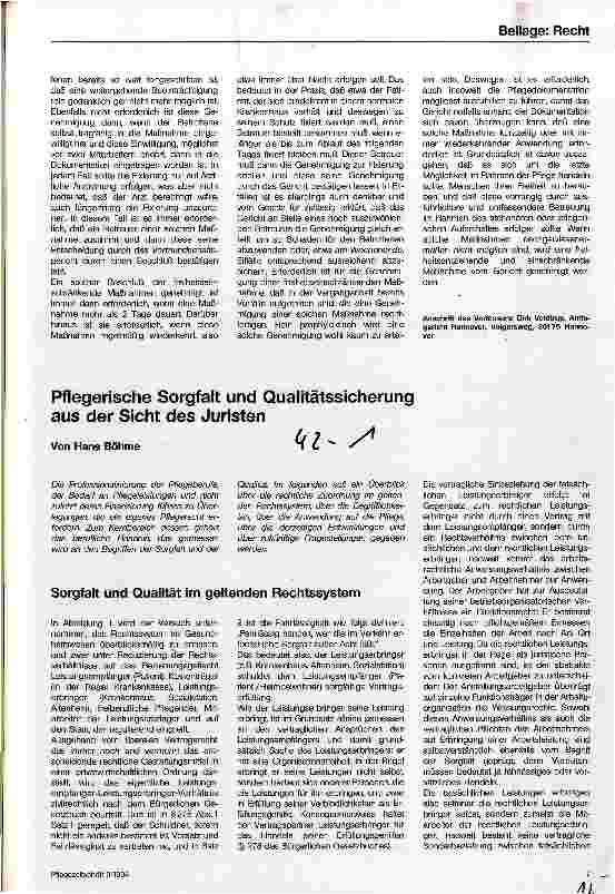 Vorschauseite 3: Das Betreuungsgesetz und dessen Umsetzung in der Pflege