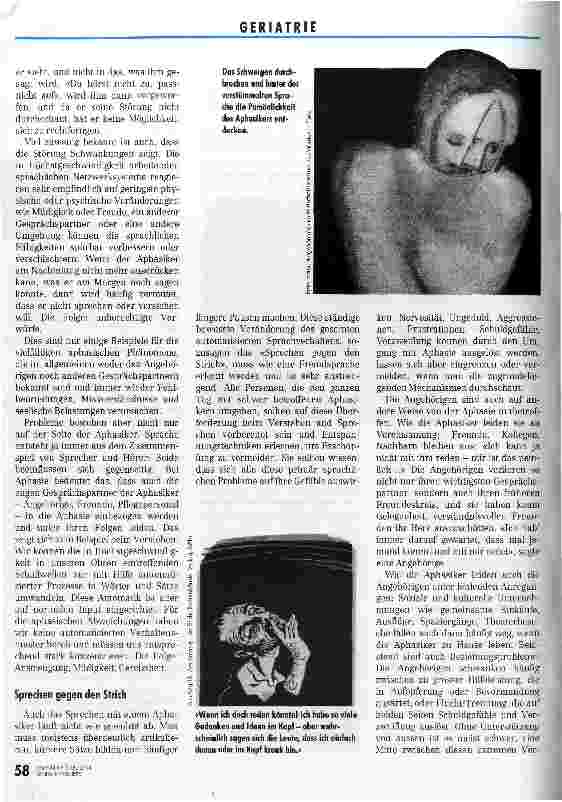 Vorschauseite 3: Aphasie - Das Schweigen verstehen Information für Pflegende
