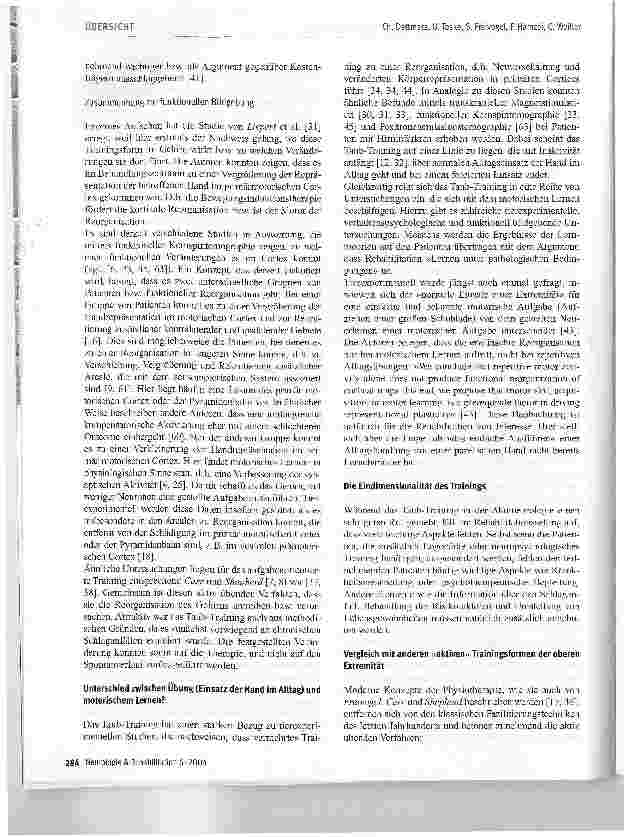 Vorschauseite 4: Lektionen aus dem Taub-Training: Implikationen für die moderne Rehabilitation