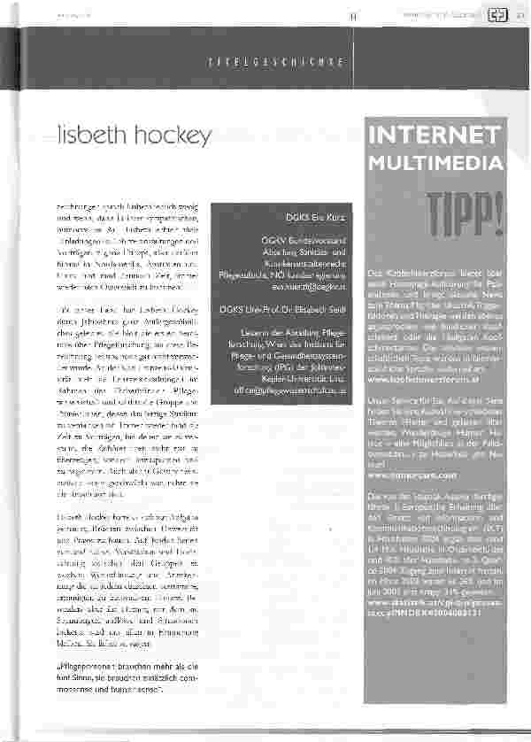 Vorschauseite 4: warum?laut dr. hockey die wichtigste fräse für pflegefachkräfte und pflegeforscherinnen