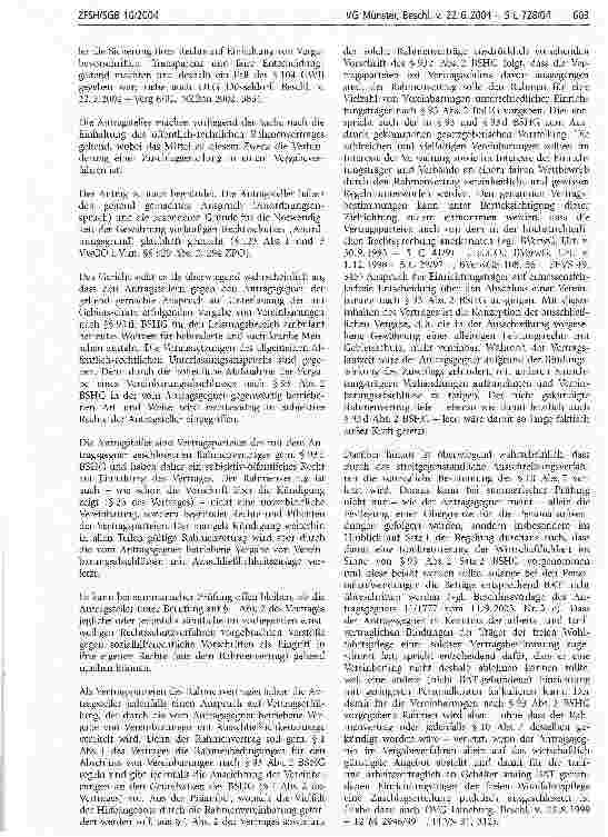 Vorschauseite 3: Ambulant betreutes Wohnen; Einstweilige Anordnung; Vereinbarungsabschlüsse; Vergabeverfahren