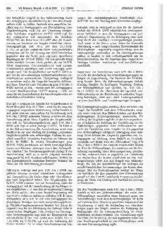 Vorschauseite 4: Ambulant betreutes Wohnen; Einstweilige Anordnung; Vereinbarungsabschlüsse; Vergabeverfahren