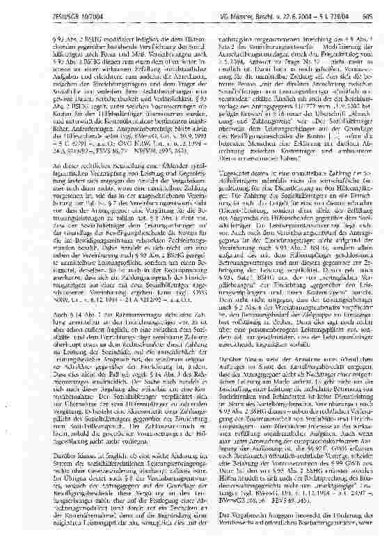 Vorschauseite 5: Ambulant betreutes Wohnen; Einstweilige Anordnung; Vereinbarungsabschlüsse; Vergabeverfahren