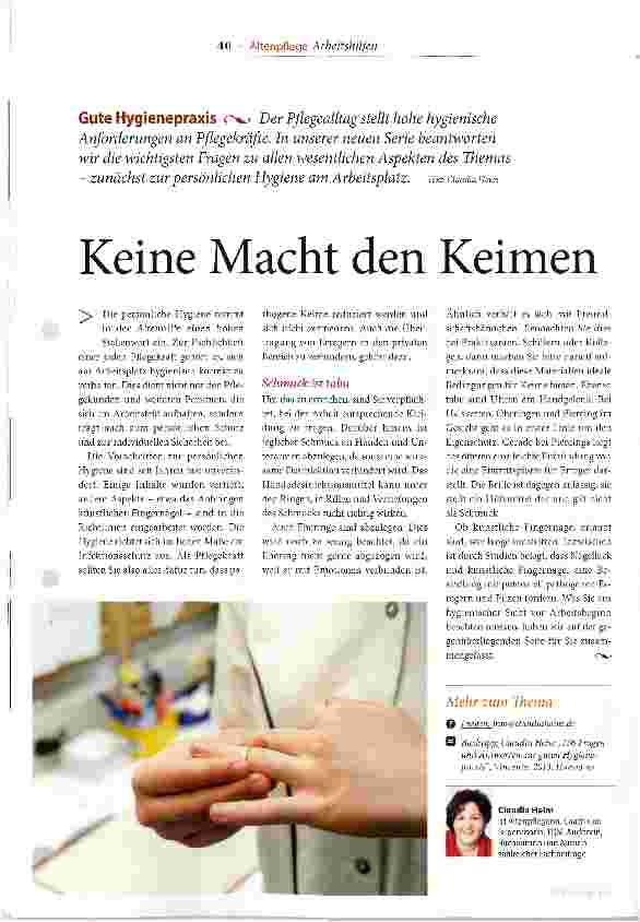 Vorschauseite 1: Keine Macht den Keimen