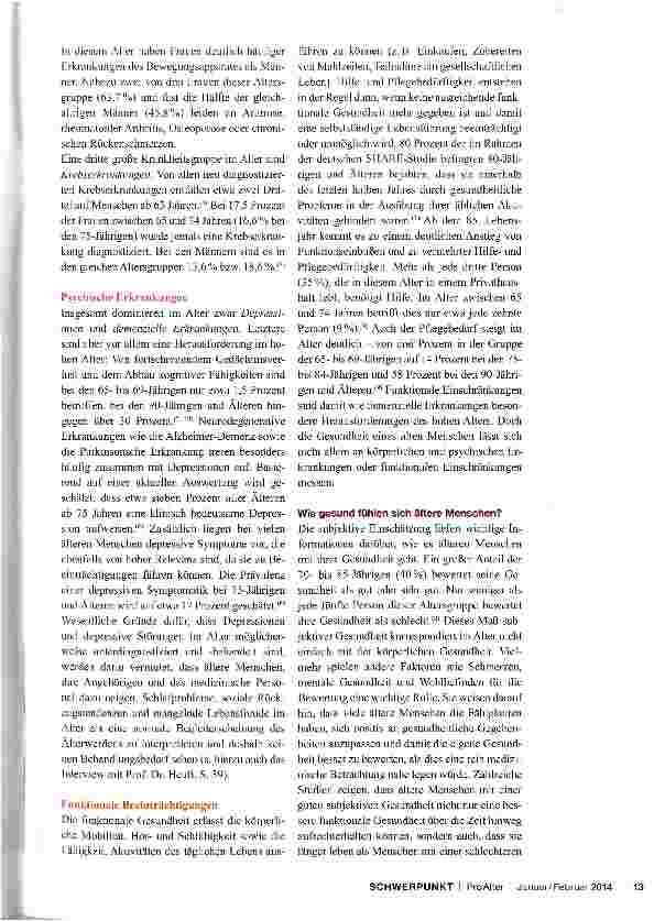 Vorschauseite 2: Gesundheit im Alter