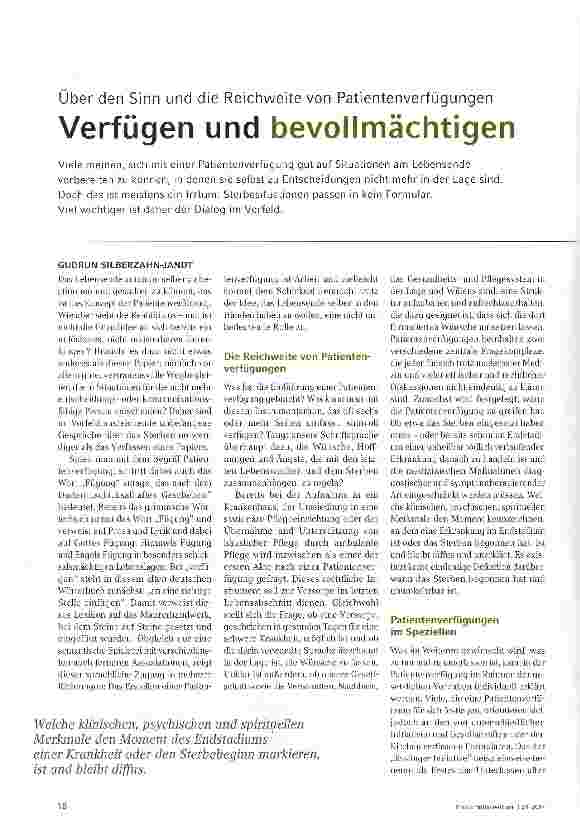 Vorschauseite 1: Verfügen und bevollmächtigen