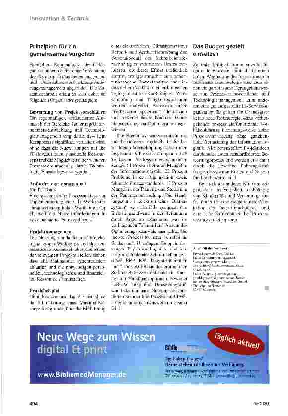 Vorschauseite 3: Blackbox Krankenhaus-IT