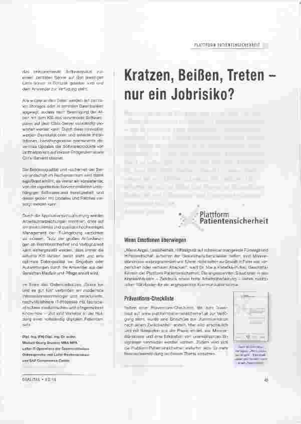 Vorschauseite 2: Applikationsvirtualisierung im Krankenhausinformationssystem