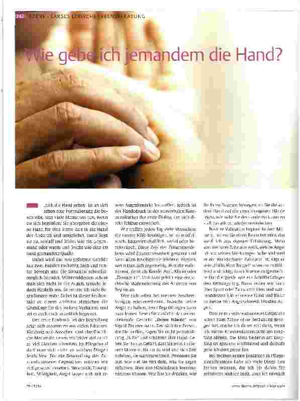 Vorschauseite 1: Wie gebe ich jemandem die Hand?