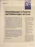 Vorschauseite 1: Entschuldigungen in Pandemie und Politikversagen: ein Essay