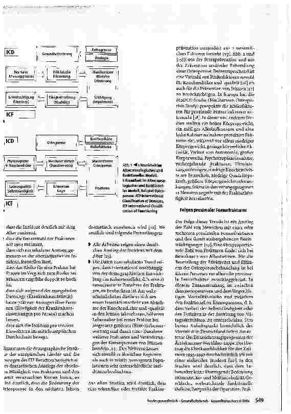 Vorschauseite 3: Proximale Femurfrakturen (Osteoporose) und geriatrische Rehabilitation