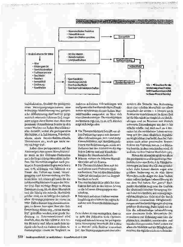 Vorschauseite 4: Proximale Femurfrakturen (Osteoporose) und geriatrische Rehabilitation