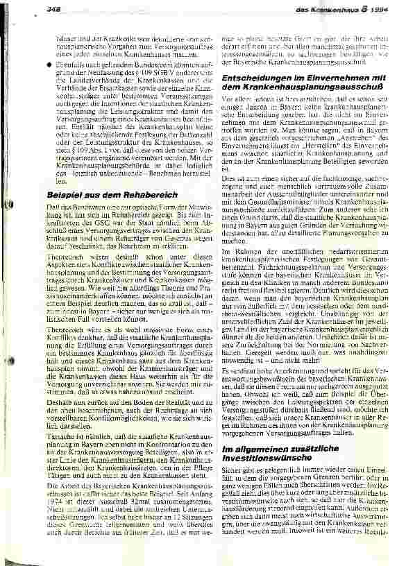 Vorschauseite 2: Der Konflikt zwischen staatlicher KhPlanung und der Bestimmung des Ver sorgungsauftrags durch Krankenkassen und Krankenhäuser