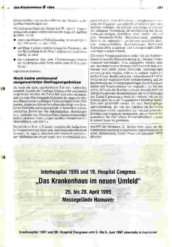 Vorschauseite 5: Der Konflikt zwischen staatlicher KhPlanung und der Bestimmung des Ver sorgungsauftrags durch Krankenkassen und Krankenhäuser
