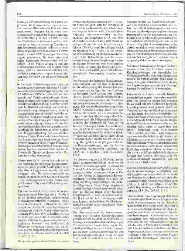 Vorschauseite 5: Harmonisierung der Gebührenordnung für Ärzte und der Bundespflegesatzverordnung aus der Sicht der Pflegesatzbehörde