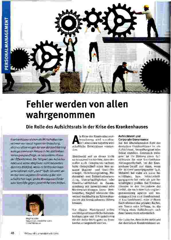Vorschauseite 1: Fehler werden von allen wahrgenommen