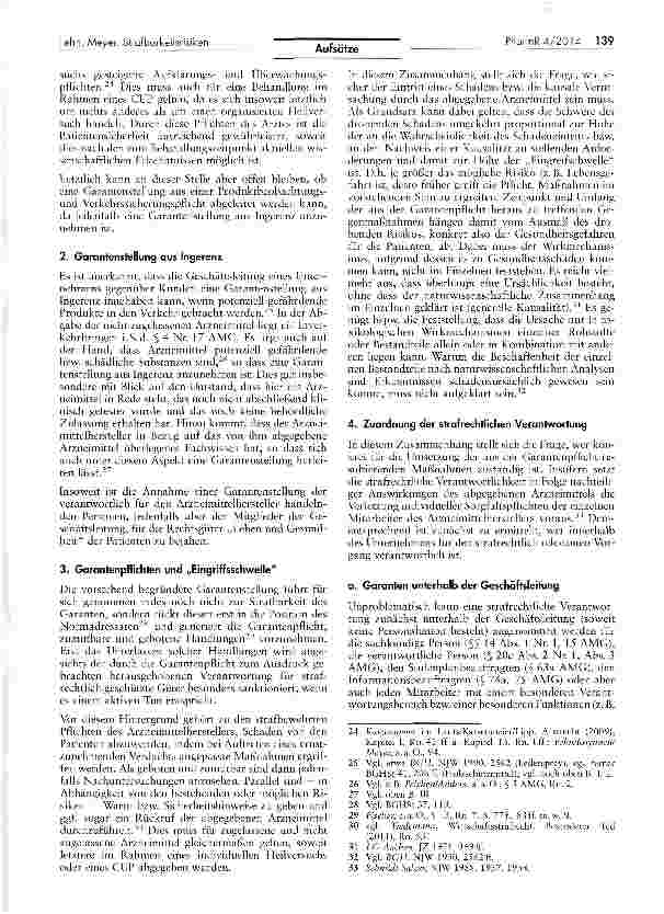 Vorschauseite 5: Strafbarkeitsrisiken im Nachgang zur Abgabe nicht zugelassener Arzneimittel im Rahmen von individuellen Heilversuchen oder Härtefallprogrammen