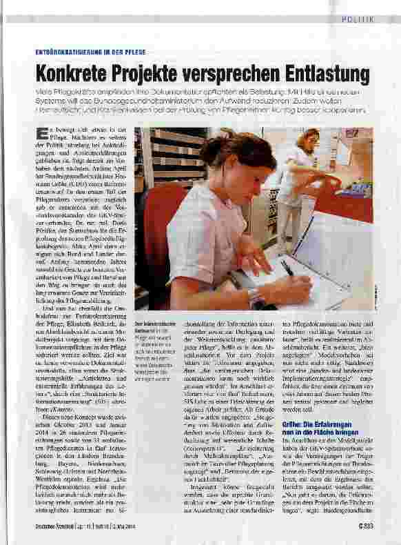 Vorschauseite 1: Konkrete Projekte versprechen Entlastung