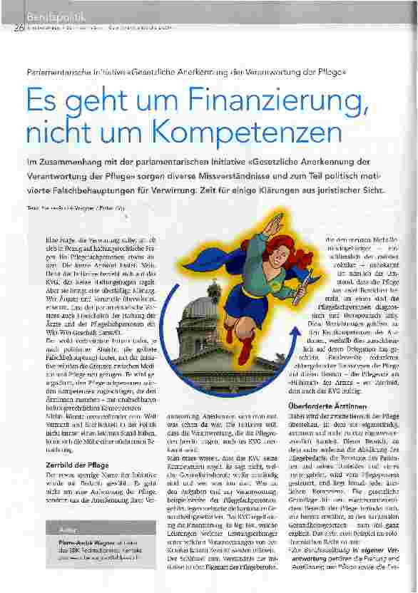 Vorschauseite 1: Es geht um Finanzierung, nicht um Kompetenzen