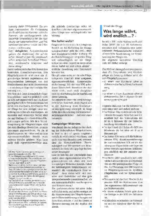 Vorschauseite 2: Es geht um Finanzierung, nicht um Kompetenzen
