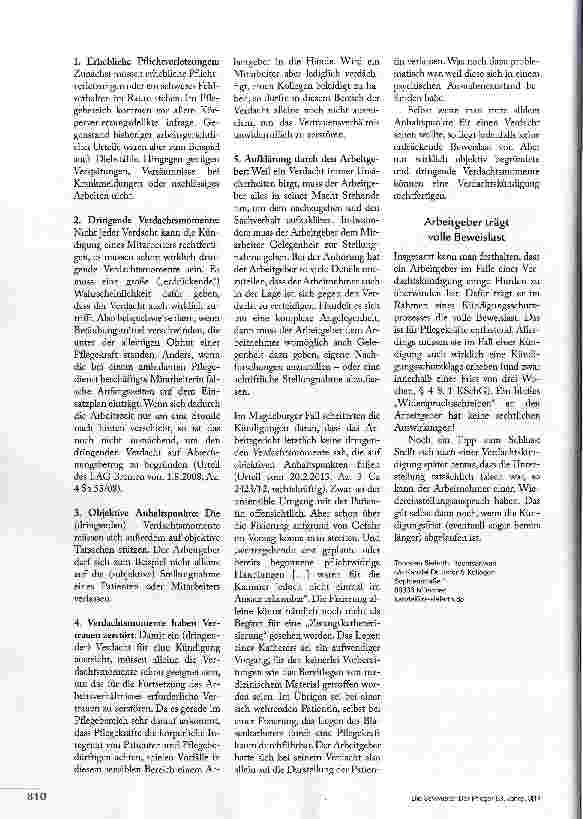 Vorschauseite 3: Kündigung auf Verdacht?