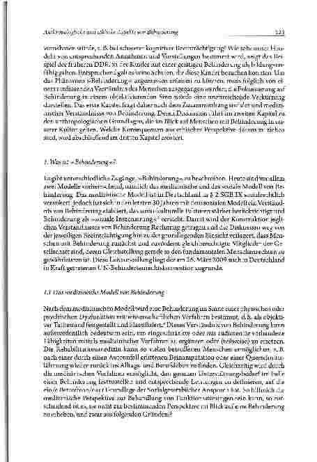 Vorschauseite 3: Anthropologische und ethische Aspekte von Behinderung