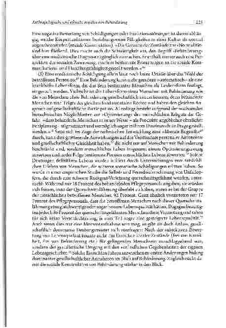 Vorschauseite 5: Anthropologische und ethische Aspekte von Behinderung