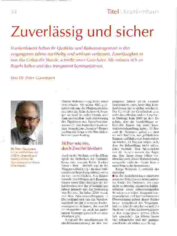 Vorschauseite 1: Zuverlässig und sicher
