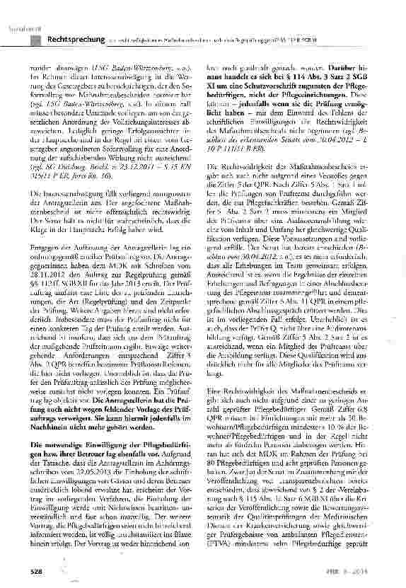 Vorschauseite 5: Zur Rechtmäßigkeit eines Maßnahmenbescheids nach einer Regelprüfung