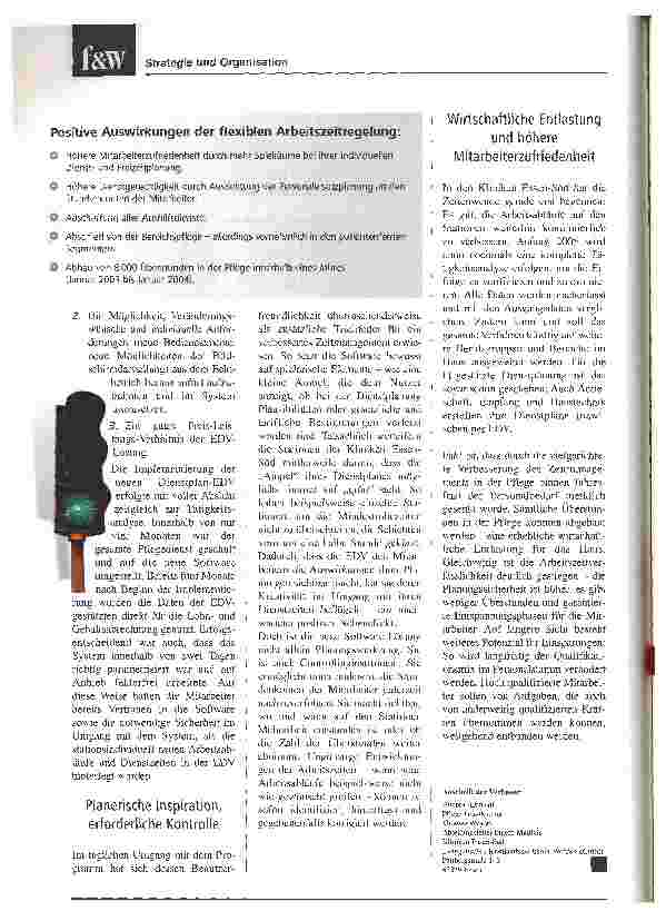 Vorschauseite 5: Effizientes Zeitmanagement erschließt PotenzialeZeitenwende im Pflegedienst reduziert Arbeitsbelastung und erhöht Produktivität