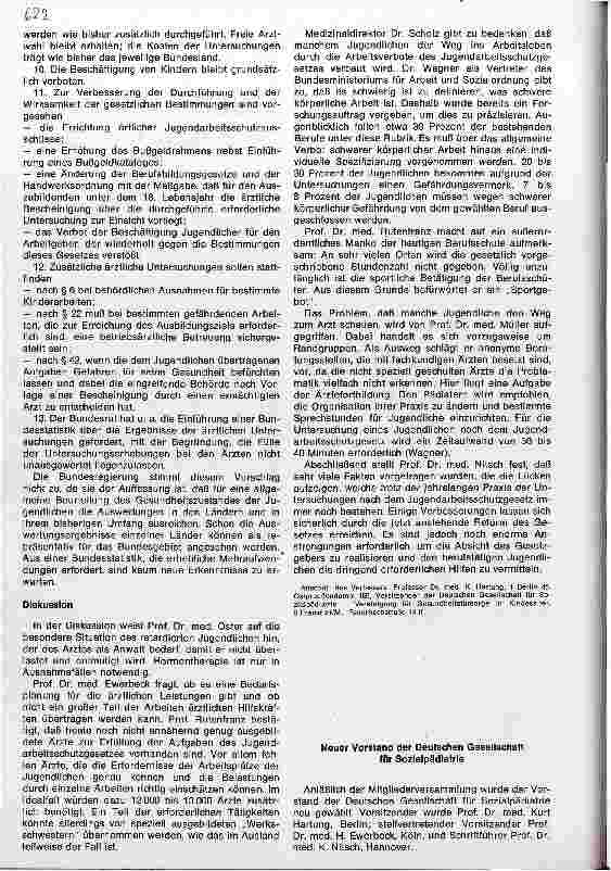 Vorschauseite 4: Die ärztliche Betreuung der Jugendlichen