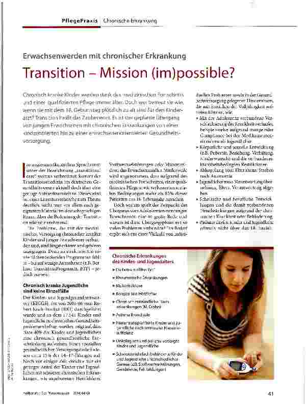 Vorschauseite 1: Transition - Mission (im)possible?