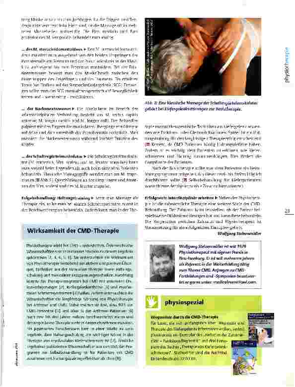 Vorschauseite 4: Physiotherapie am KiefergelenkErfolgreich gegen Schmerz