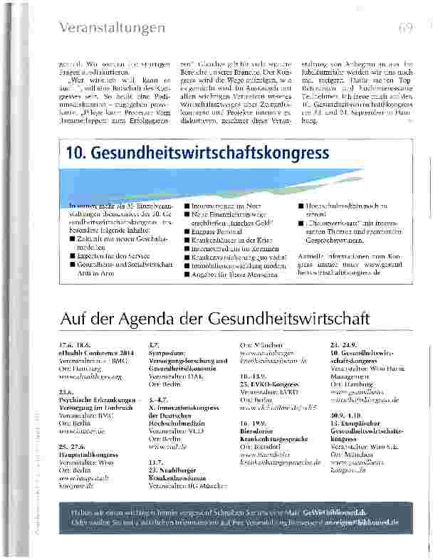 Vorschauseite 2: Handeln statt Jammern
