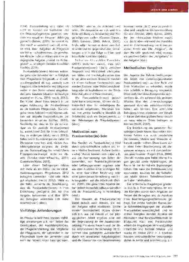 Vorschauseite 2: Praxisanleiter(innen) zwischen Anspruch und Wirklichkeit