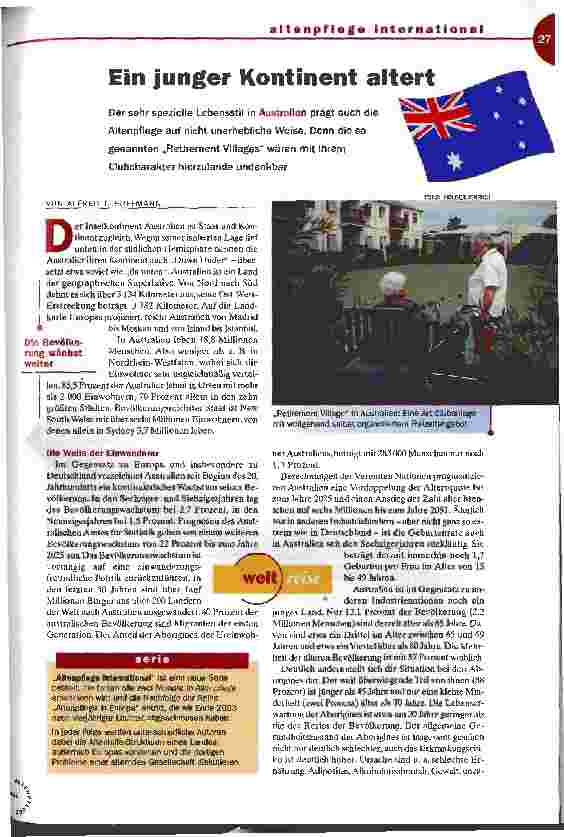 Vorschauseite 1: Ein junger Kontinent