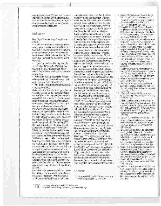 Vorschauseite 4: Antibakterieller Honig (Medihoney™) zur Wundpflege Wundantisepsis bei pädiatrischen Patienten in der Hämatologie-Onkologie?