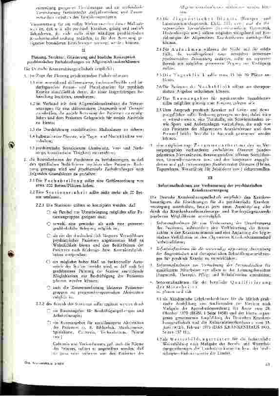 Vorschauseite 2: Beteiligung der KH-träger an der Neuordnung und Verbesserung der Versorgung psychisch Kranker