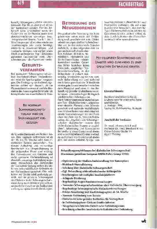 Vorschauseite 6: Eine Diabetes-Schwangerschaft ist immer eine Risikoschwangerschaft Trotzdem haben Diabetikerinnen gute Chancen, ein gesundes Baby zu bek.
