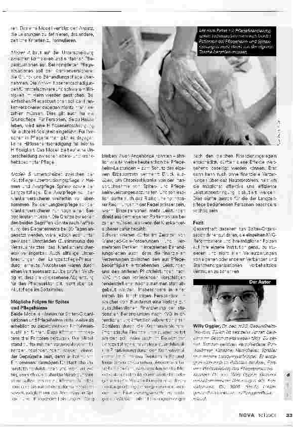 Vorschauseite 2: Spitex und Pflegeheime aufgepaßt!