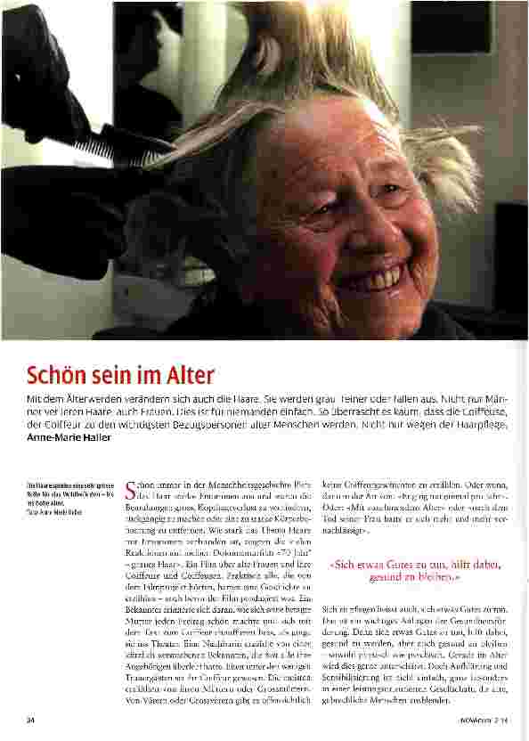 Vorschauseite 1: Schön sein im Alter