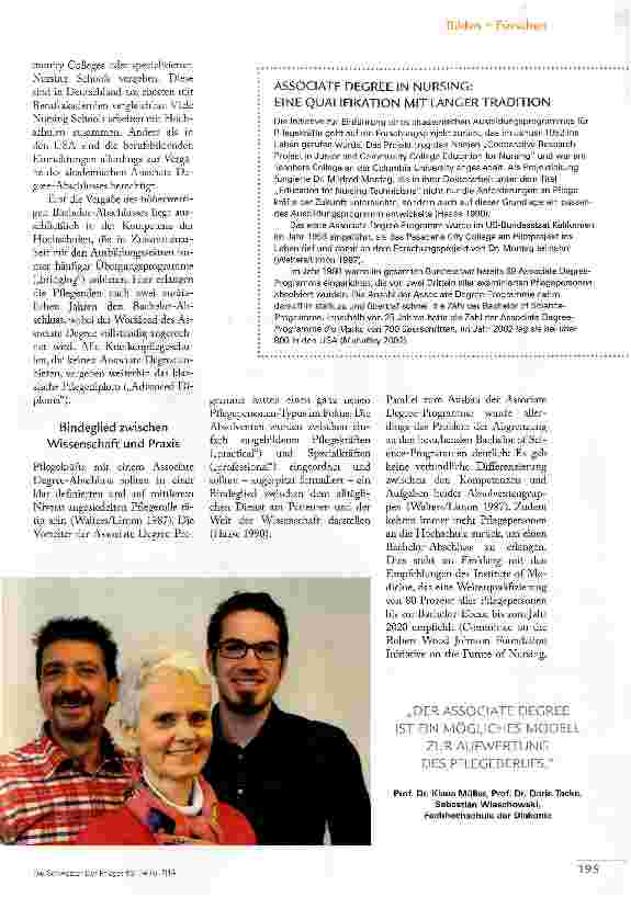 Vorschauseite 2: AKADEMISIERUNG BEGINNT SCHON VOR DEM BACHELOR