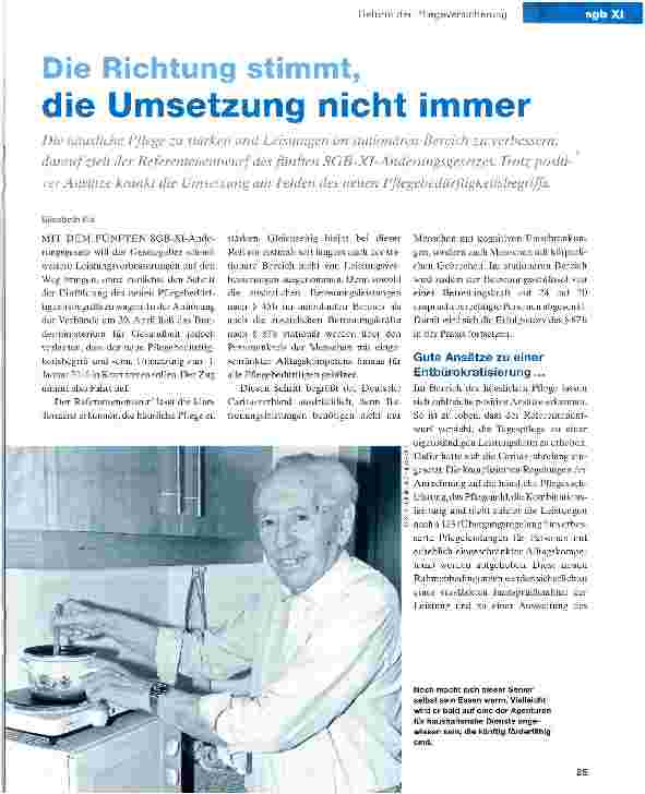 Vorschauseite 1: Die Richtung stimmt, die Umsetzung nicht immer