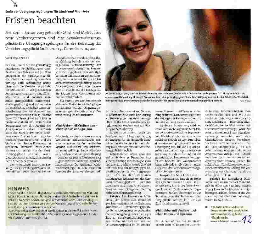 Vorschauseite 1: Fristen beachten