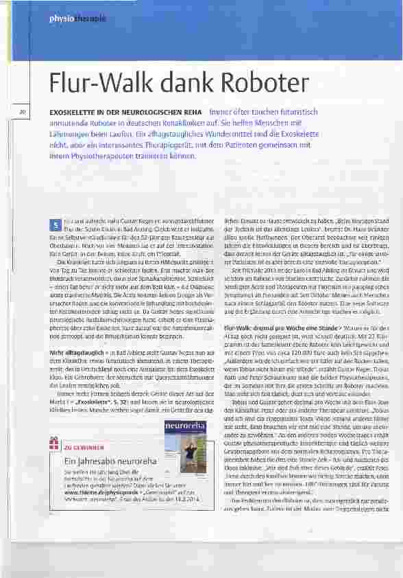 Vorschauseite 1: Flur-Walk dank Roboter