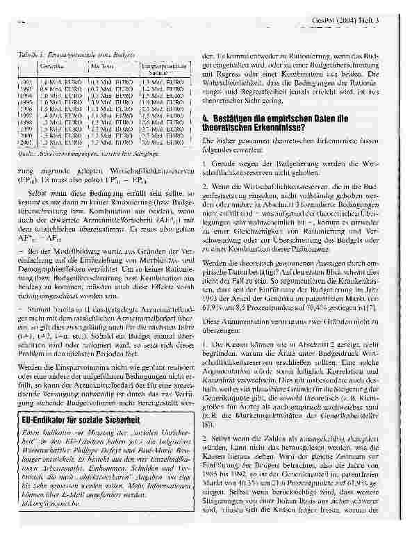 Vorschauseite 5: Arzneimittelbudgets aus volkswirtschaftlicher Perspektive - theoretische und empirische Überlegungen -