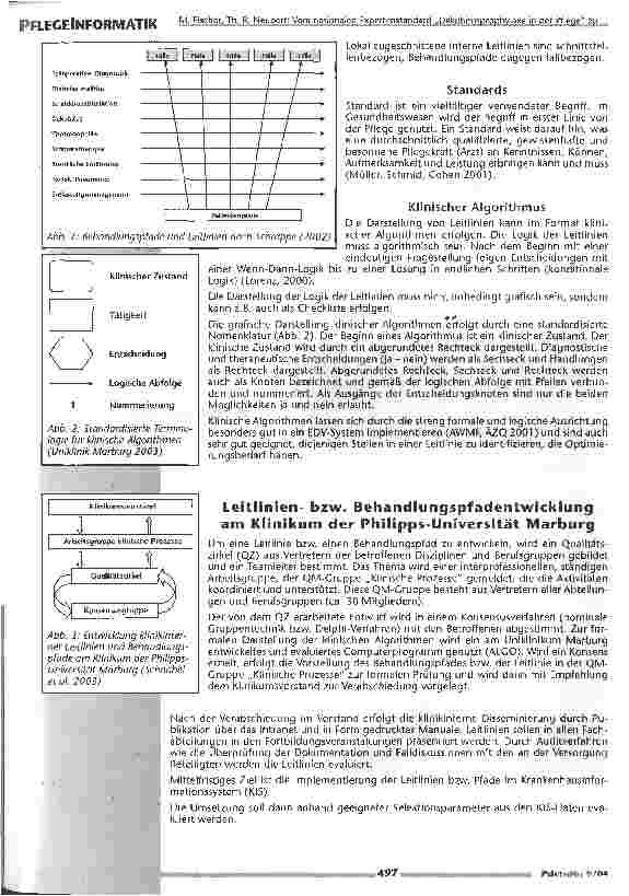 Vorschauseite 3: Vom nationalen Expertenstandard Dekubitusprophylaxe in der Pflege zu der internen Leitlinie DekubitusEin Hilfsmittel zur workflowunterstützenden elektronischen Pflegedokumentation