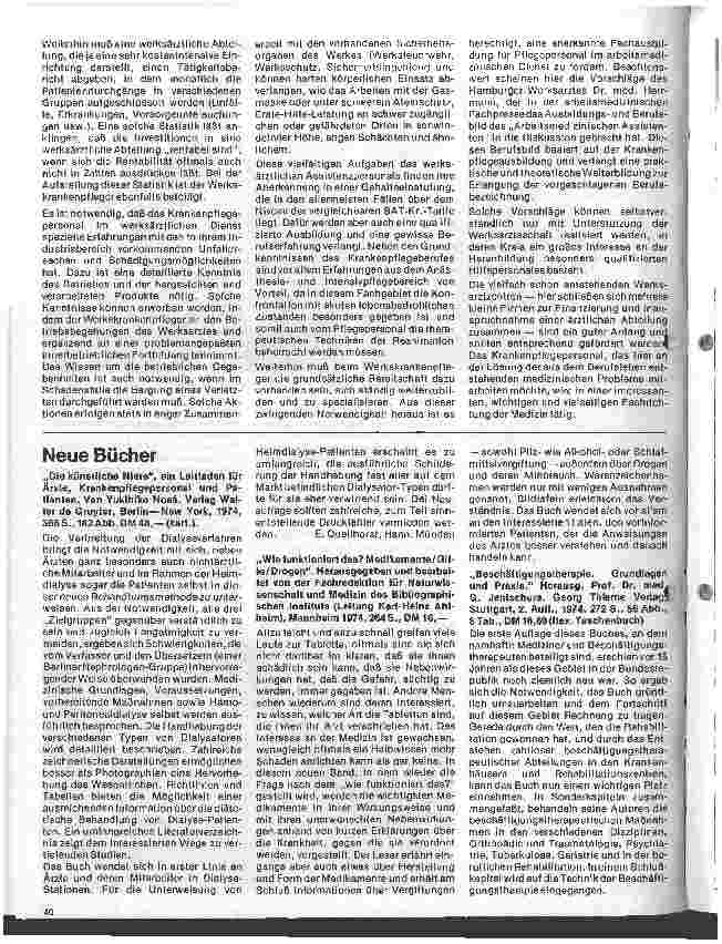Vorschauseite 3: Arbeitsmedizin 11. Folge: Zur Situation des Pflegepersonals im werksärztlichen Dienst