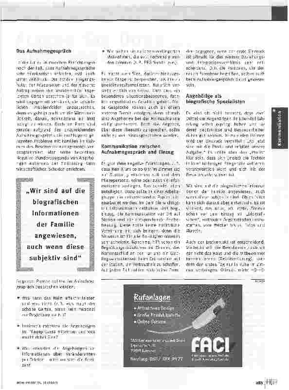 Vorschauseite 2: Angehörige sollten Partner sein