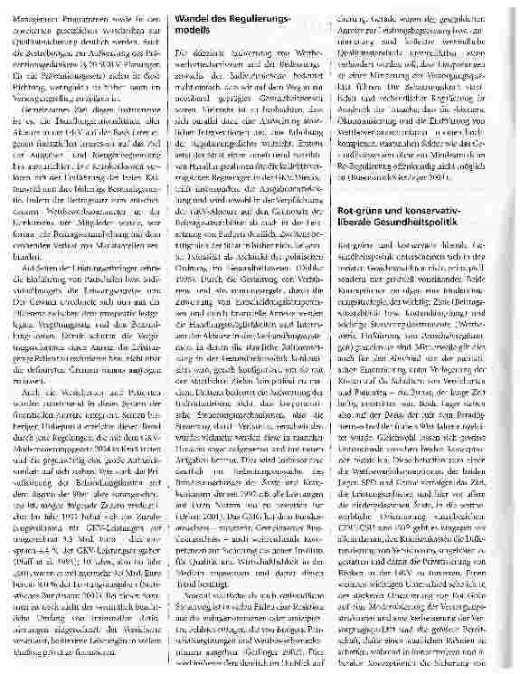 Vorschauseite 2: Entwicklung und Perspektiven der Gesundheitspolitik